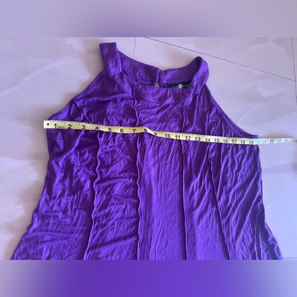 Ashley Stewart Purple Maxi Dress Sleeveless A Keyhole Datail The Back 18/20 W - Picture 10 of 16